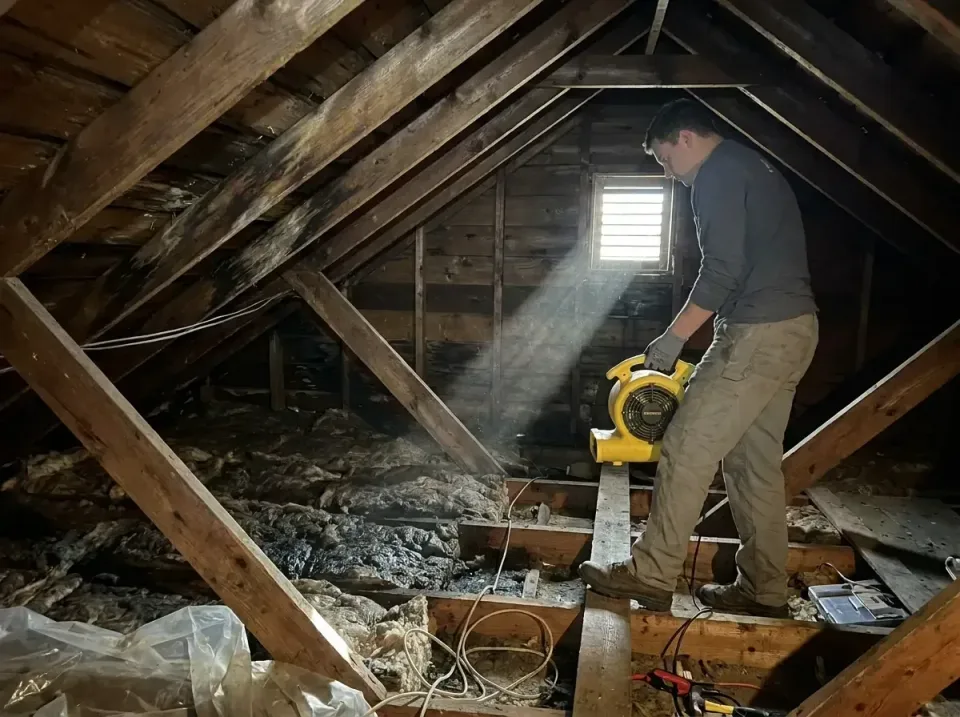 attic-water-damage-drying-proc-007 — frequently asked questions, Emergency Water Extraction & 24/7 Flood Response in Crowley…